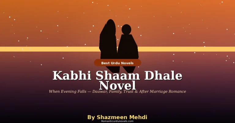 Kabhi Shaam Dhale Novel By Shazmeen Mehdi