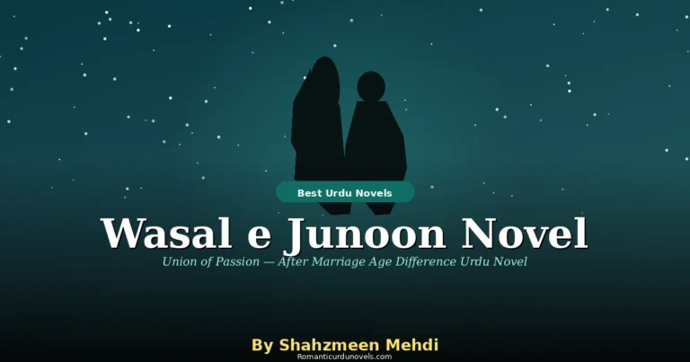 Wasal e Junoon Novel By Shahzmeen Mehdi