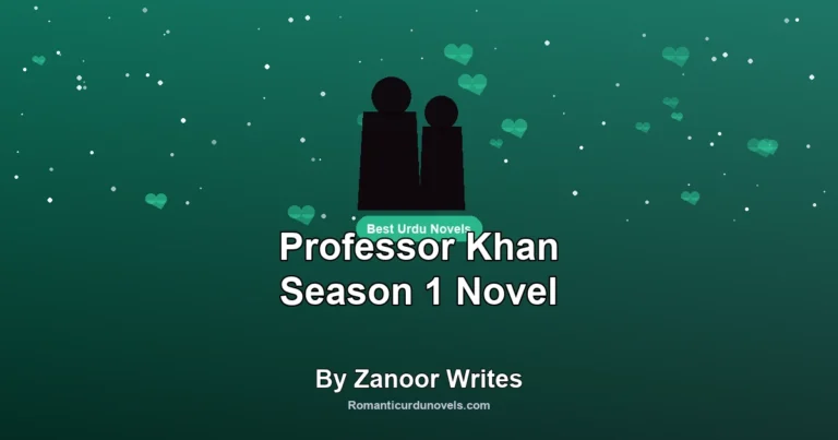Professor Khan Season 1 Novel By Zanoor Writes