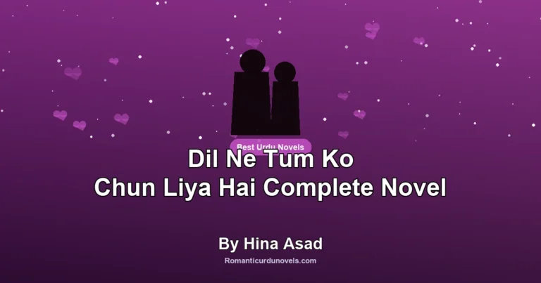 Dil Ne Tum Ko Chun Liya Hai Complete Novel By Hina Asad
