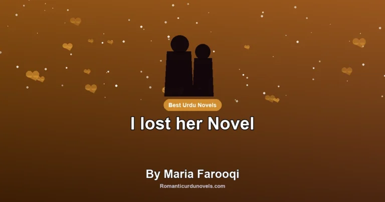 I lost her Novel By Maria Farooqi