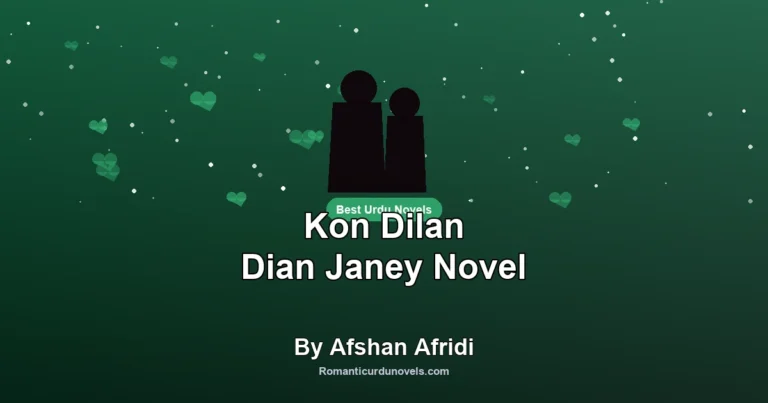Kon Dilan Dian Janey Novel By Afshan Afridi