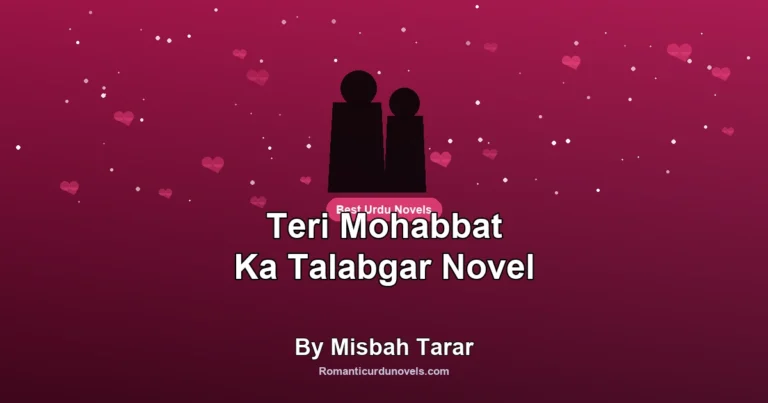 Teri Mohabbat Ka Talabgar Novel By Misbah Tarar